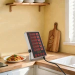6 Channel Commercial Kitchen Timer Restaurant Stainless Steel Led, Alarm. Fixed Price $38.04.