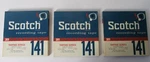 Lot Of 3: Scotch Tartan 141 (reel Tapes) 1200 Ft. - Silicon Lubricated. Fixed Price $13.99.