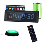 Gym Timer Clock With Remote Control & Push BUTTON,7 Rgb Color, Battery. Fixed Price $71.50.