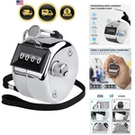 Metal Handheld Tally Counter, 4-DIGIT Number Clicker Mechanical.... Fixed Price $18.16.