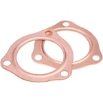 2PCS 2.5"UNIVERSAL Copper Header Exhaust Collector Gaskets Flanges 3-HOLE 2-1/2". Fixed Price $10.20.