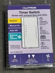 Lutron Timer Switch Model MA-T51MNH-WH Works With Exhaust Fans And Leds. Fixed Price $26.99.