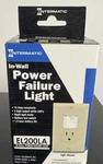 Intermatic In-wall Power Failure Light- EL200 La-light Almond- New. Fixed Price $25.00.