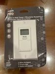 Woods Pro, 15-AMP 7-DAY Programmable In-wall Digital Timer, Model 59018. Fixed Price $25.00.