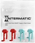 Intermatic Cycle Timer Clock On/off Plastic Switch Trippers - 2 Red, Green. Fixed Price $7.59.