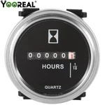 Yooreal 6V - 80V Mechanical Round Hour Meter For Lawn Mower Boat Tractor Engine. Fixed Price $13.99.