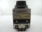 Agastat 7022AH Timing Relay, 3-30 Min, 120VAC, 60 Hz (used Cleaned Tested). Fixed Price $29.95.