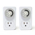Pack Indoor 24-HOUR Mechanical Outlet Timer Plug 3 Prong. Fixed Price $9.69.