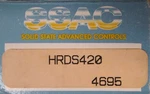 Ssac HRDS420 .2-10 Second 120VAC Solid State Timer Timing Relay. Fixed Price $70.00.