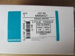 Siemens MMSKO1 Manual Switch 2 Pole Toggle New In Box. Fixed Price $7.45.
