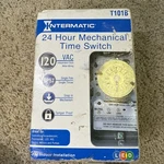 Intermatic T101B Time Switch 24 Hour Mechanical Spst 120 Vac Led Hid Motors Pump. Fixed Price $62.00.