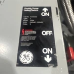 Ge TC35323 Manual Transfer Safety Switch, 100A 3-POLE 240VAC/250VDC. Fixed Price $200.00.