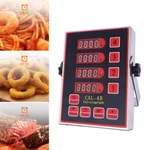 Commercial 4 Channels Kitchen Timers Restaurant Loud Red Stainless Steel. Fixed Price $33.47.