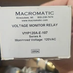 Macromatic Voltage Monitor Relay VMP120A-E-107 120VAC 10A 8-PIN Control Panel. Fixed Price $84.79.