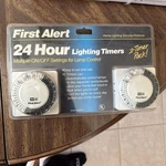 First Alert 24 Hour Lighting Timer Model LS220 Home Security Prevention 2X. Fixed Price $20.00.