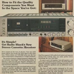 1983 Radio Shack Stereo Cassette Receiver SCR-3000 Photo Art Decor Vintage. Fixed Price $14.99.
