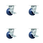 Tool Box Wheel Set 4 Inch Solid Polyurethane Swivel Casters Scc. Fixed Price $234.60.