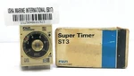 Fuji Electric ST3P A-d Multi-range 50/60 Hz Timer Relay 1SEC-6MIN. Fixed Price $107.40.